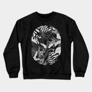 Botanical Greyscale Crewneck Sweatshirt